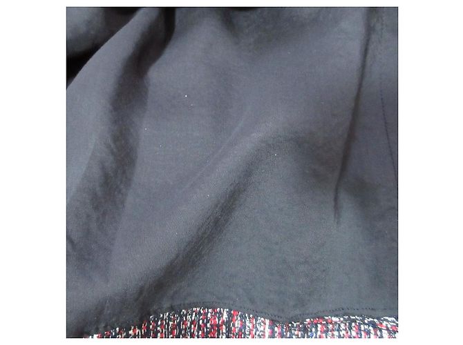 Autre Marque Gonna in tweed Rene French Fabric Rosso - vista 14