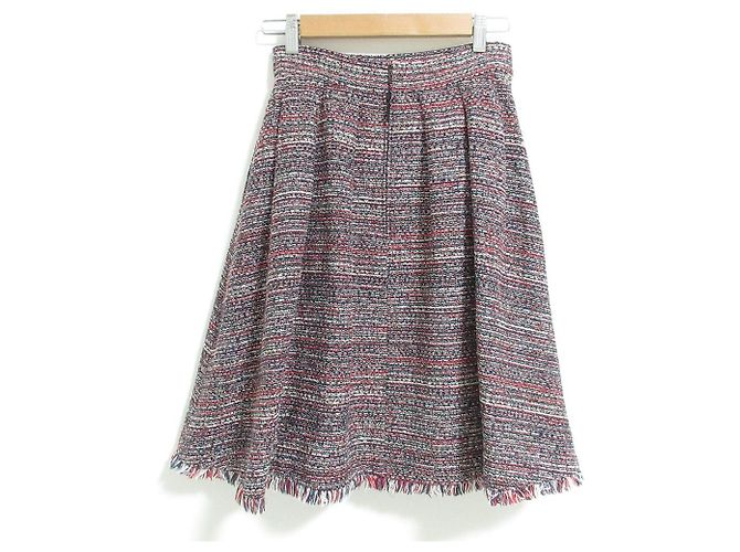 Autre Marque Gonna in tweed Rene French Fabric Rosso - vista 2