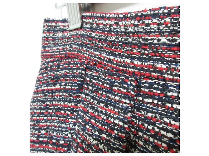Autre Marque Gonna in tweed Rene French Fabric Rosso - vista 3