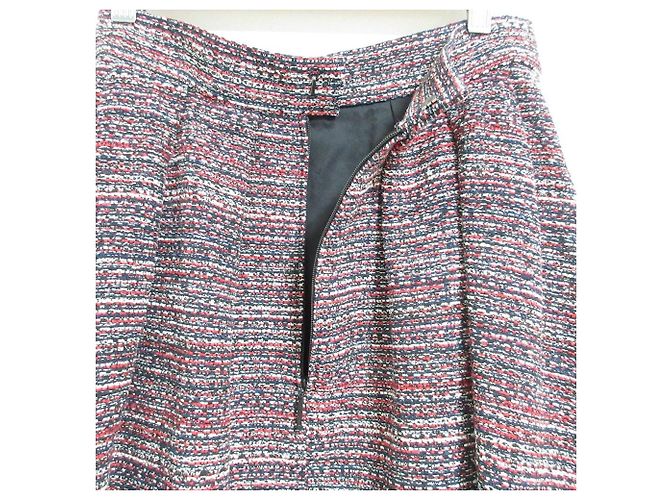 Autre Marque Gonna in tweed Rene French Fabric Rosso - vista 4