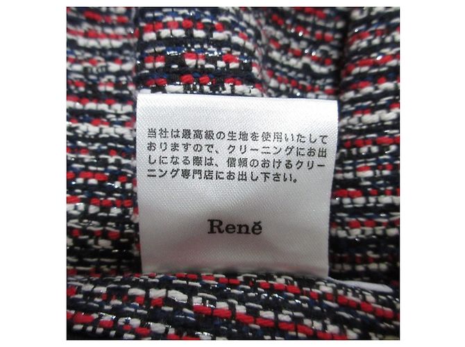 Autre Marque Gonna in tweed Rene French Fabric Rosso - vista 6