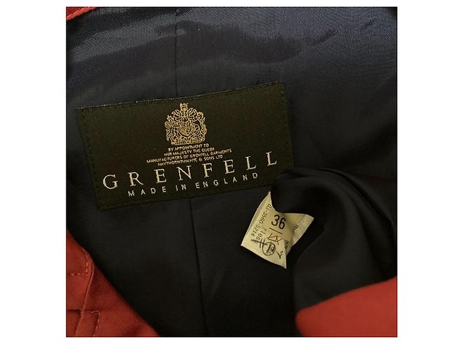 Autre Marque Trench Coat GRENFELL Rosso - vista 5