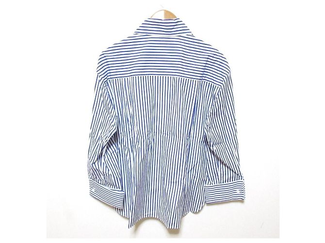 Autre Marque Camicia in cotone a righe Deuxieme Classe Blu - vista 2