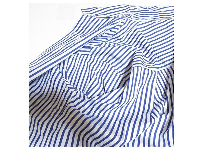 Autre Marque Camicia in cotone a righe Deuxieme Classe Blu - vista 7