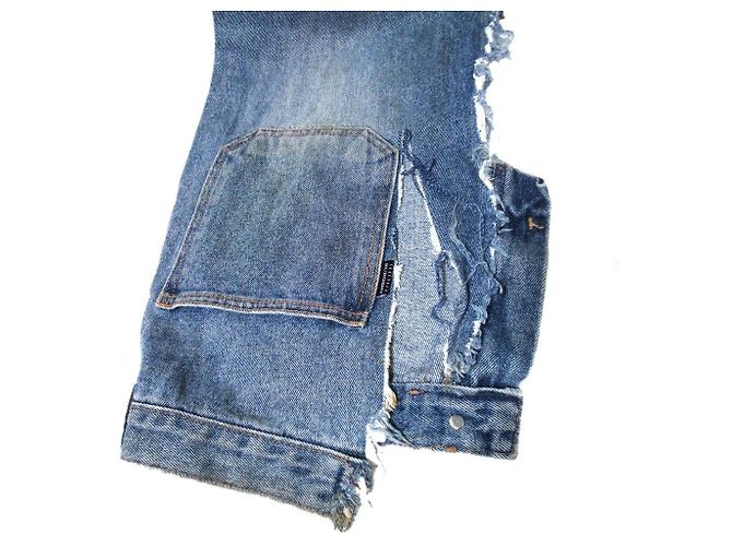 Autre Marque Calças de ganga em denim azul índigo SURGERY - vista 10