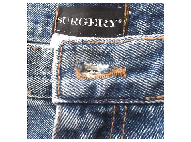 Autre Marque Calças de ganga em denim azul índigo SURGERY - vista 5