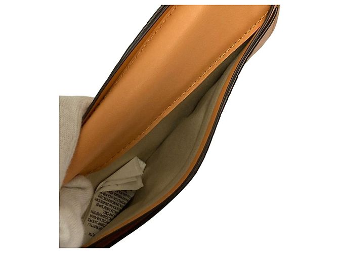 Lauren Ralph Lauren Leder-Langbrieftasche Orange - Ansicht 13