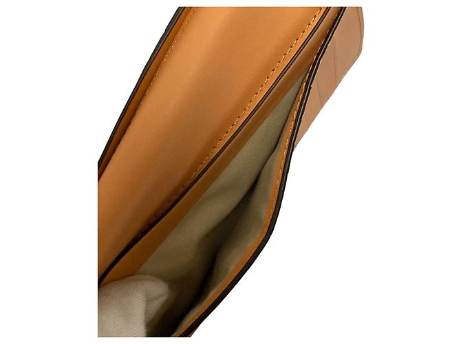 Lauren Ralph Lauren Leder-Langbrieftasche Orange - Ansicht 14