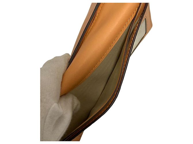 Lauren Ralph Lauren Leder-Langbrieftasche Orange - Ansicht 15