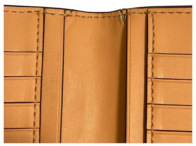 Lauren Ralph Lauren Leder-Langbrieftasche Orange - Ansicht 17