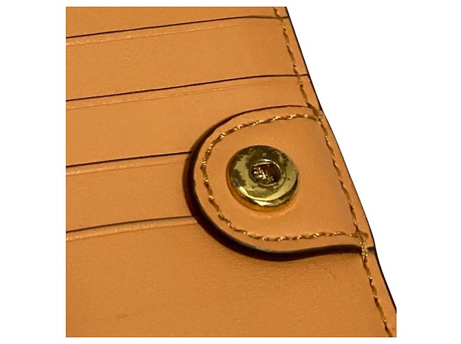 Lauren Ralph Lauren Leder-Langbrieftasche Orange - Ansicht 19