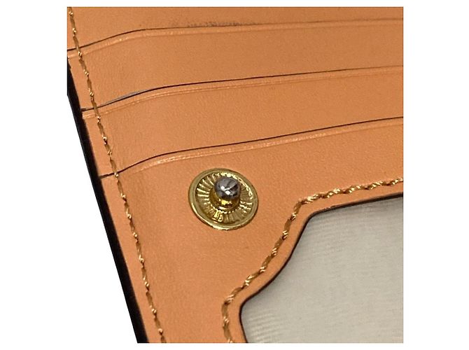 Lauren Ralph Lauren Leder-Langbrieftasche Orange - Ansicht 20