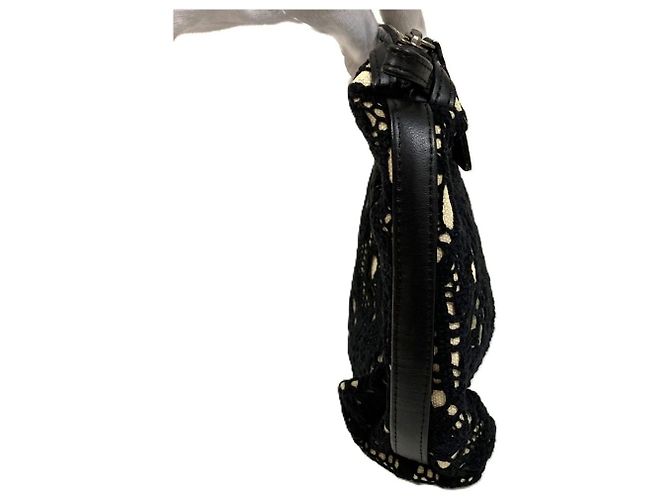 Clutch in maglia Dries Van Noten Nero - vista 3