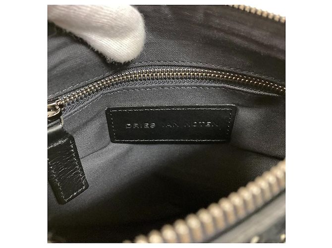Clutch in maglia Dries Van Noten Nero - vista 7