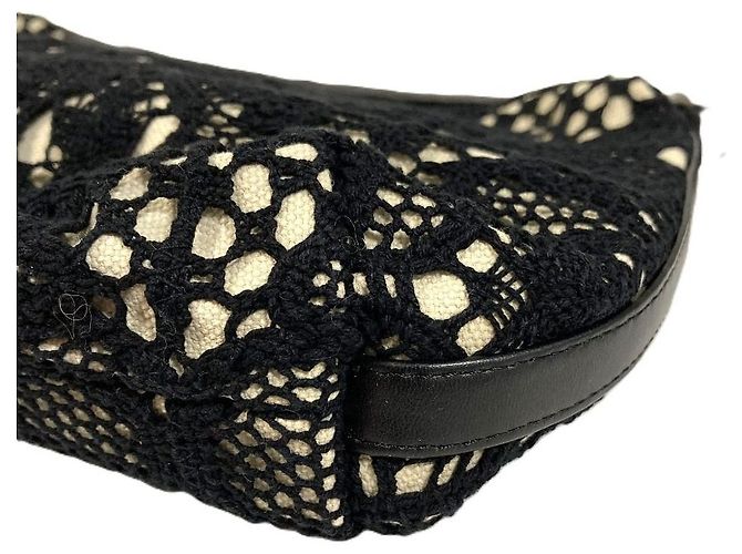 Clutch in maglia Dries Van Noten Nero - vista 9