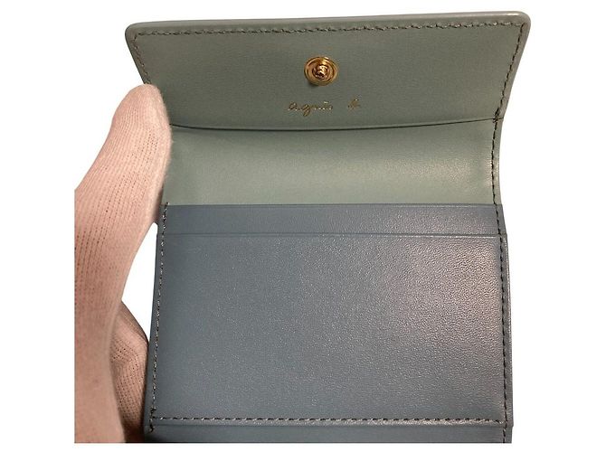 Autre Marque Cartera bifold agnes b. Azul claro - vista 9