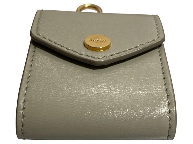 Bally Custodia AirPods Portachiavi Charm per Borsa Pochette Marrone - vista 3
