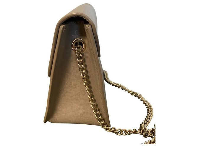 Borsa a tracolla con catena Furla Metropolis Marrone - vista 3