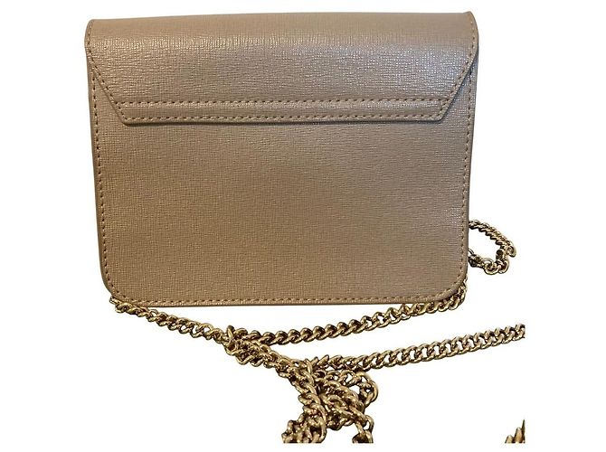 Borsa a tracolla con catena Furla Metropolis Marrone - vista 4