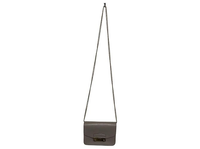 Borsa a tracolla con catena Furla Metropolis Marrone - vista 6