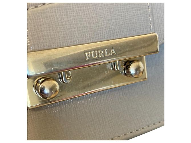 Borsa a tracolla con catena Furla Metropolis Marrone - vista 8