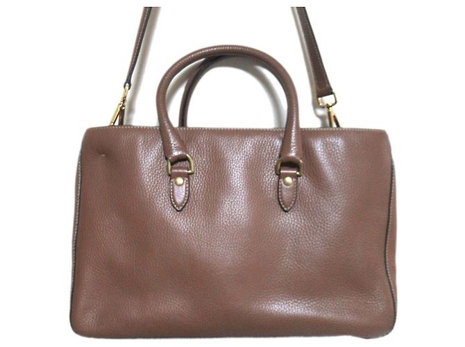 Autre Marque J&M Davidson CHARLIE 2way Lederhandtasche Braun - Ansicht 2