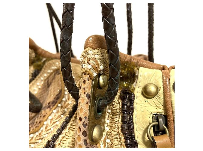 Autre Marque Sac Tote à Perles Jamin Puech Beige - vue 13