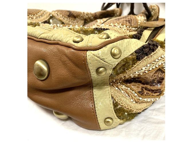 Autre Marque Sac Tote à Perles Jamin Puech Beige - vue 14