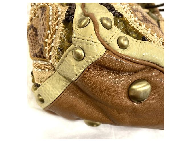Autre Marque Sac Tote à Perles Jamin Puech Beige - vue 15