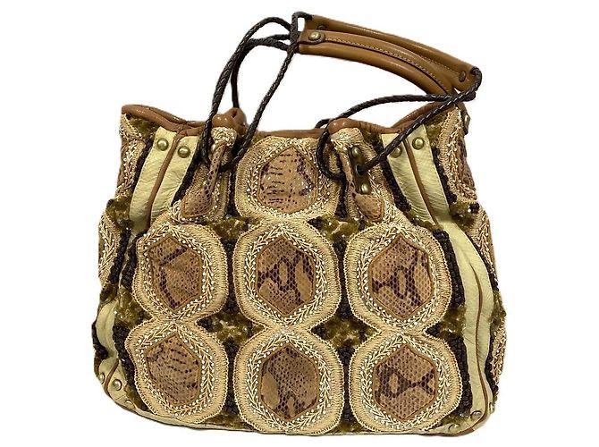Autre Marque Sac Tote à Perles Jamin Puech Beige - vue 2