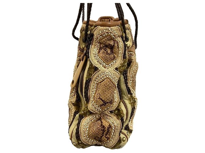 Autre Marque Sac Tote à Perles Jamin Puech Beige - vue 3