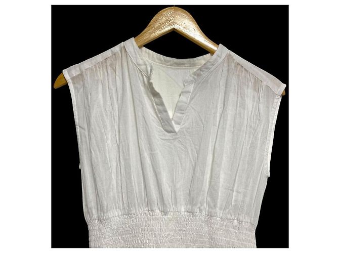 Autre Marque Vestido de voile de algodón La boutique BonBon Blanco - vista 5