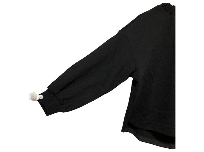 Autre Marque ayane Kanoko Bonding Pullover Blouse Black - view 4