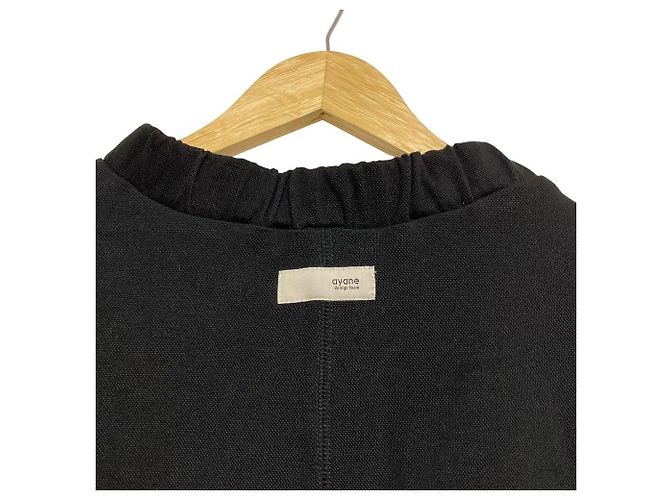 Autre Marque ayane Kanoko Bonding Pullover Blouse Black - view 5