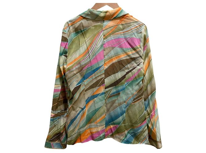 LEONARD taillierter Jacke mit Seidendruck Mehrfarben - Ansicht 4