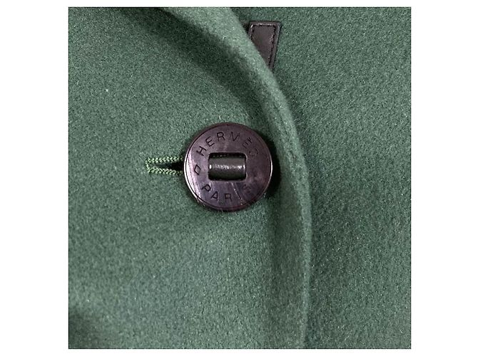 Hermès 34 100% Kaschmir Jacke Grün - Ansicht 7