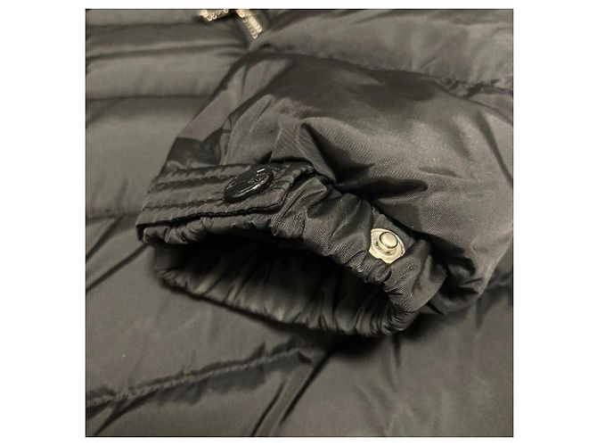Abrigo de plumón Moncler OROPHIN de cuero Negro - vista 12