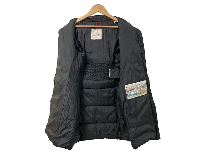Abrigo de plumón Moncler OROPHIN de cuero Negro - vista 3