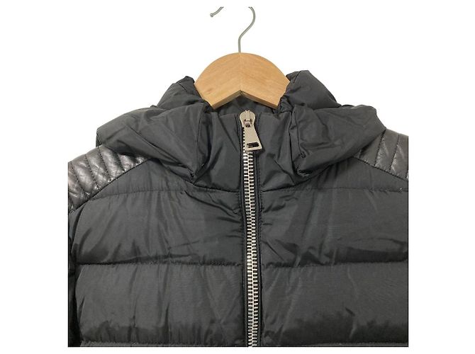 Abrigo de plumón Moncler OROPHIN de cuero Negro - vista 4