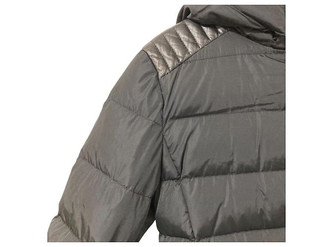 Abrigo de plumón Moncler OROPHIN de cuero Negro - vista 5