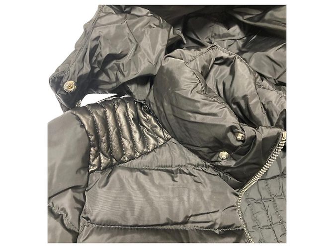 Abrigo de plumón Moncler OROPHIN de cuero Negro - vista 6