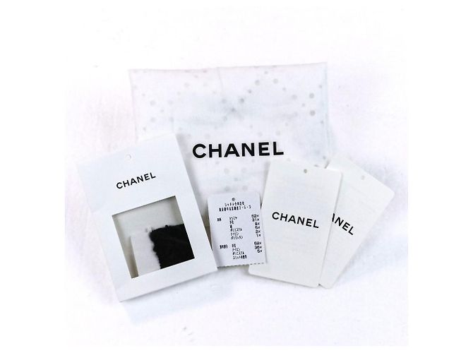 Vestido de cashmere Chanel Coco Mark Preto - vista 16