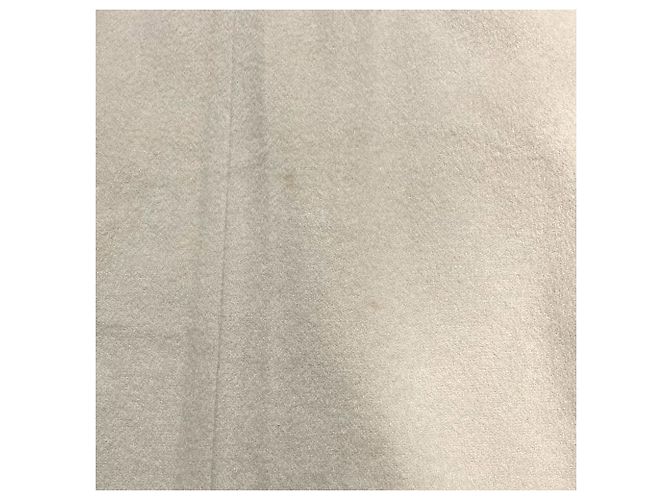 Autre Marque Barneys New York Abrigo largo sin cuello 100% Cashmere Crudo - vista 10