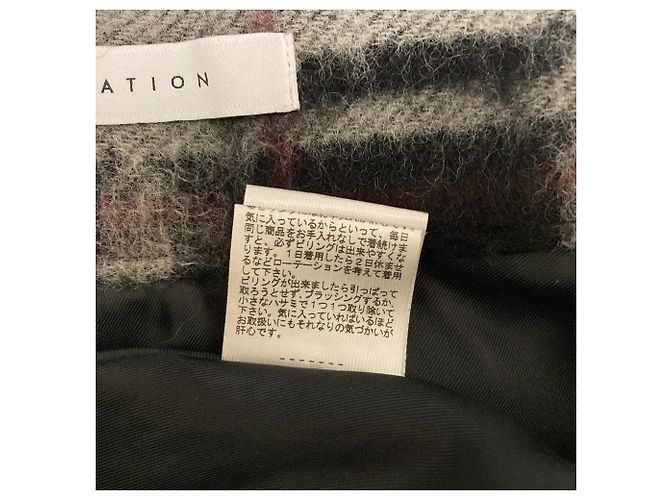 Autre Marque Falda larga acampanada de cuadros ESTNATION Negro - vista 6
