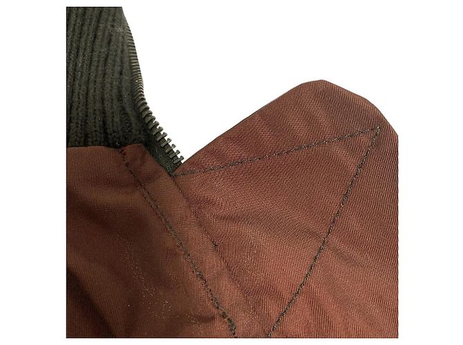 Cappotto lungo in nylon Dries Van Noten Marrone - vista 11