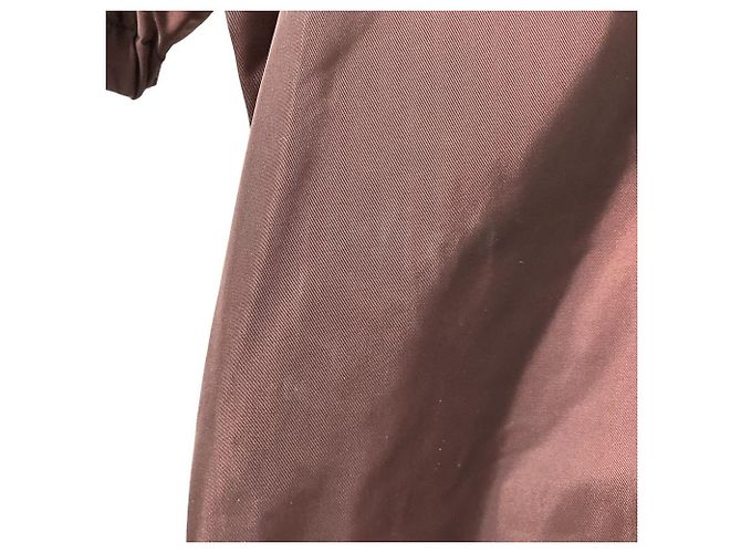 Cappotto lungo in nylon Dries Van Noten Marrone - vista 12