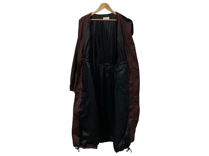 Cappotto lungo in nylon Dries Van Noten Marrone - vista 3
