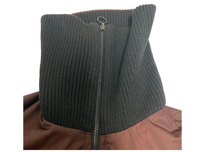 Cappotto lungo in nylon Dries Van Noten Marrone - vista 4