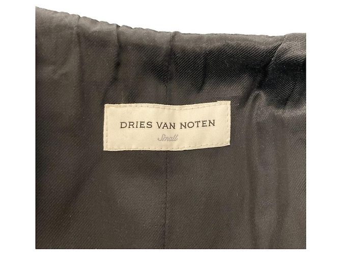 Cappotto lungo in nylon Dries Van Noten Marrone - vista 8