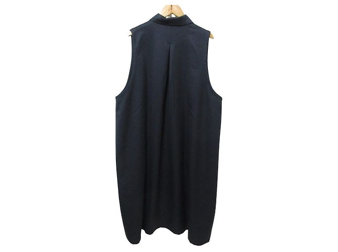 Autre Marque Wollenes Hemdkleid von Y's for living Blau Marineblau - Ansicht 2